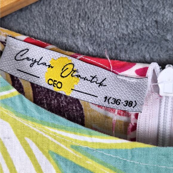 Womens Dress 1 36-38 Boho Tiered Statement Floral Artsy Hippie‎ Festival Summer - Picture 2 of 9